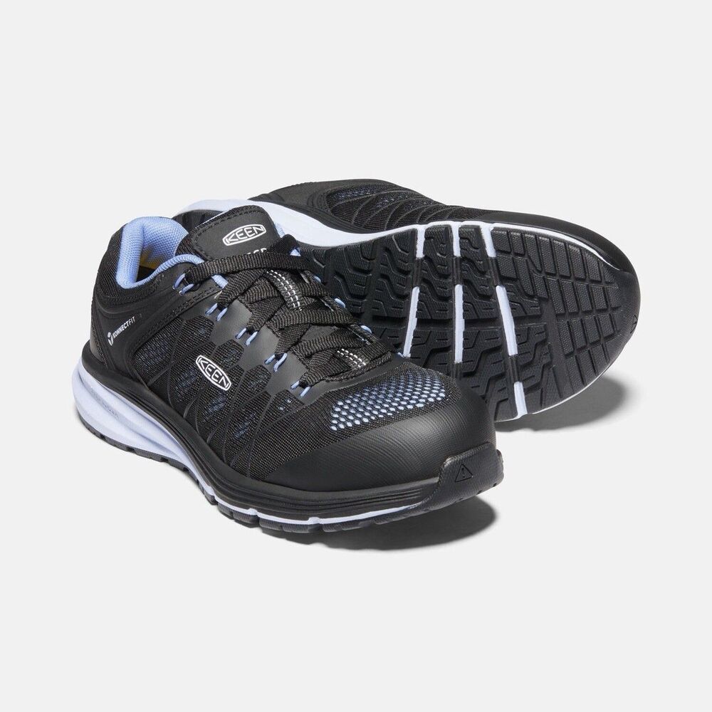 Keen Vista Energy Shoe Konnect fit Black Hydrangea Steel Toe Women Size 8.5W